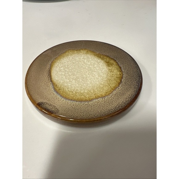 Glazed Stoneware Coaster 4x4 - Picture 1 of 4